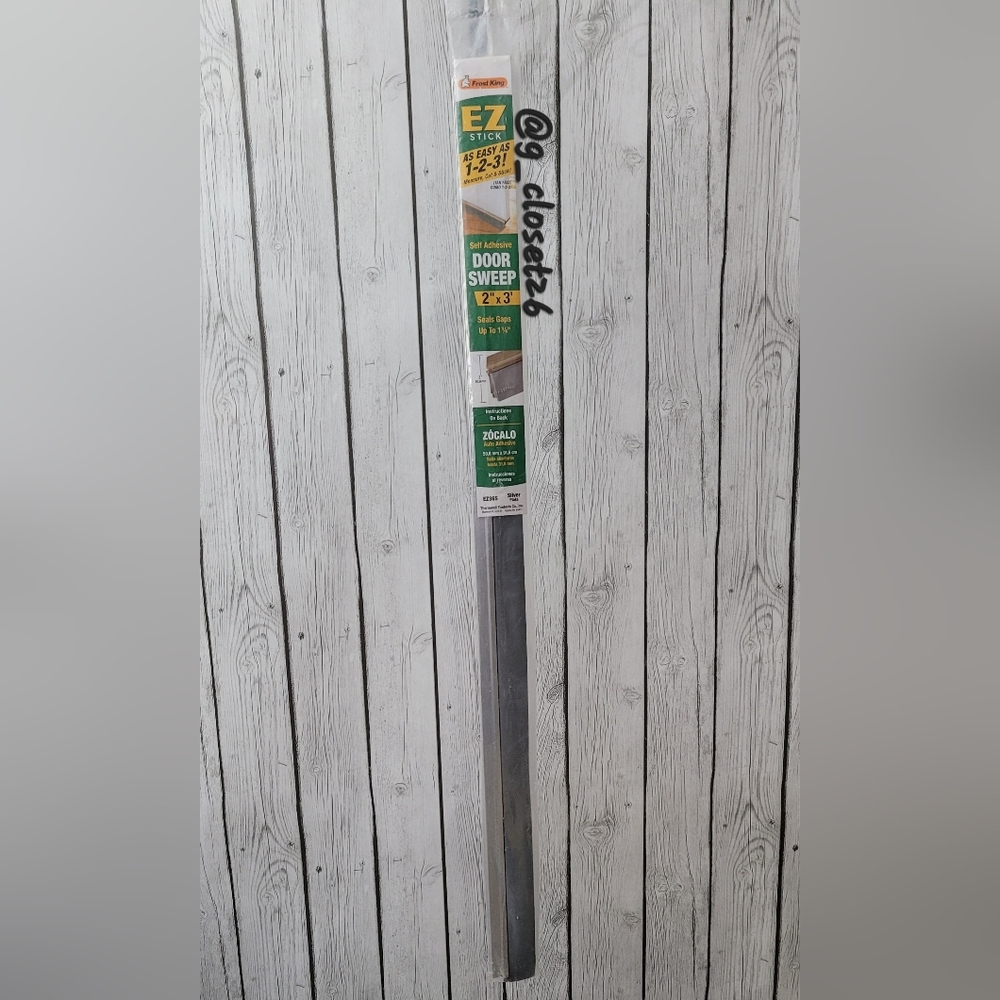 Frost King EZ Stick Self-Adhesive Door Sweep - Silver